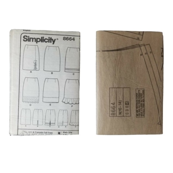 Vintage ©1999 Simplicity 1 Hour - Fast and Easy 8664 - Misses Straight Skirt - Picture 2 of 5